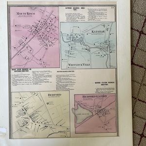 Antique map of New York and Connecticut Area